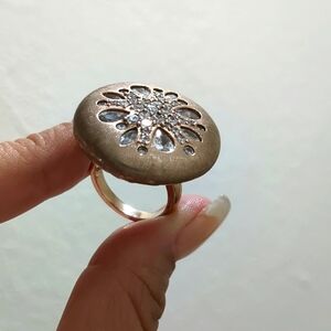 Prime Art & Jewel Rose Gold Plated Cocktail Ring